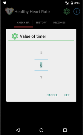 Setting timer