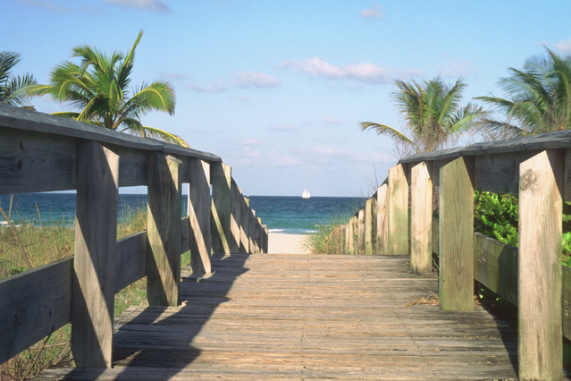 Chemin vers la plage